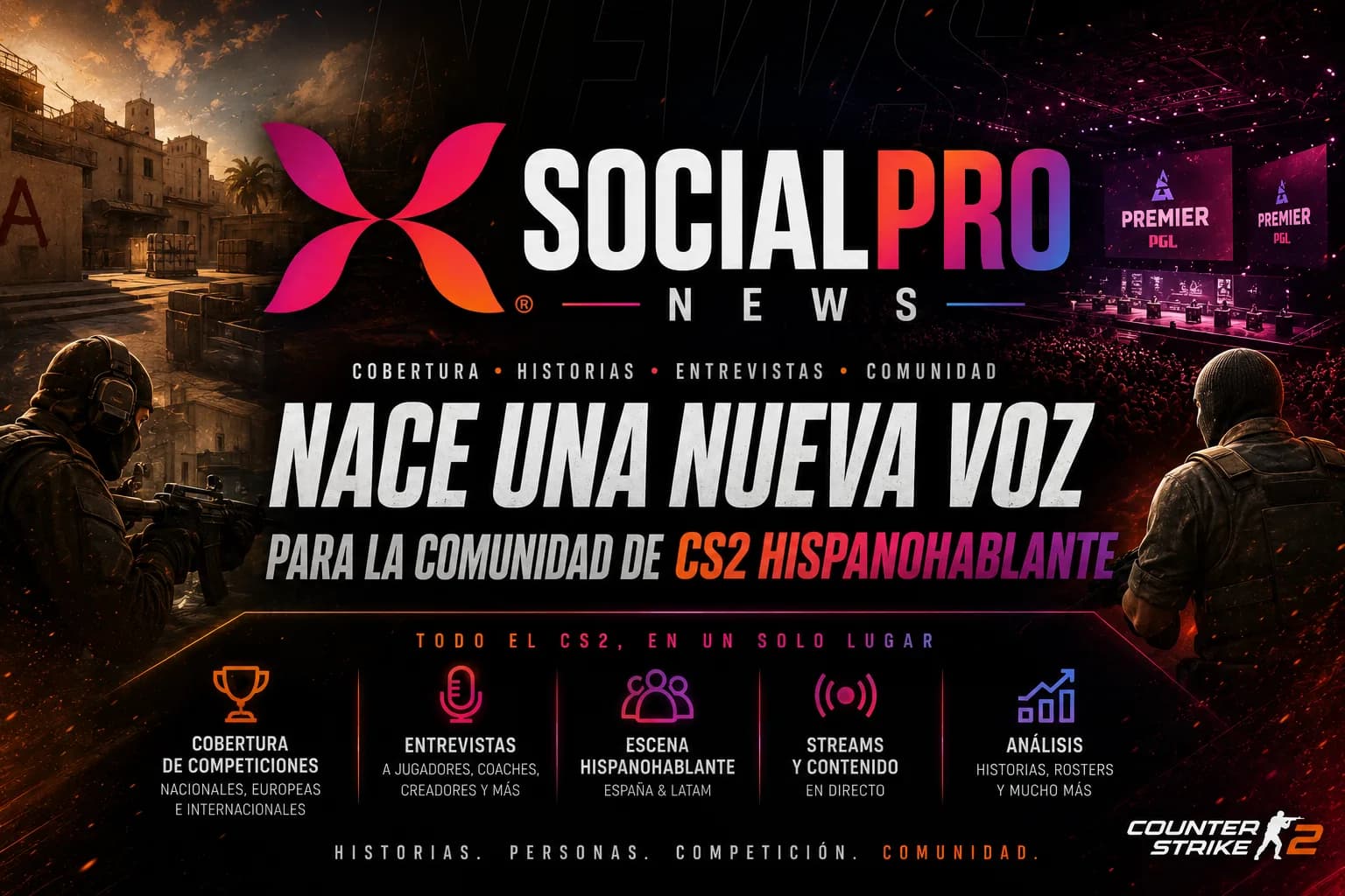 Nace una nueva voz para el CS2 hispanohablante