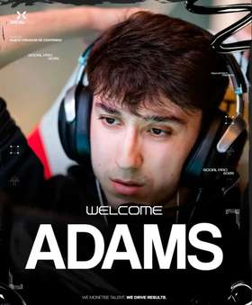 Perfil de ADAMS, jugador profesional de CS2 de España, representado por SocialPro